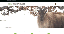 Desktop Screenshot of nepalwildlifesafari.com